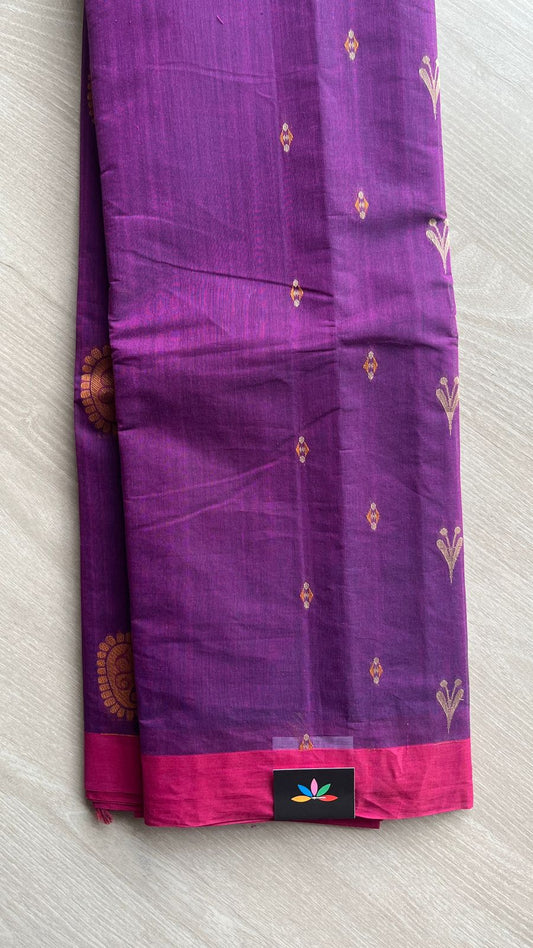Woven Butta Cotton Saree -25741
