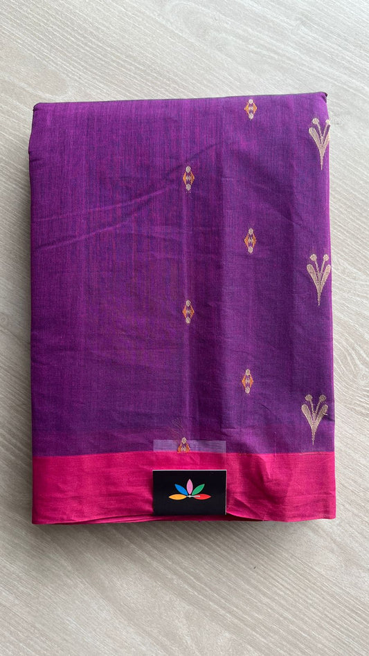 Woven Butta Cotton Saree -25741