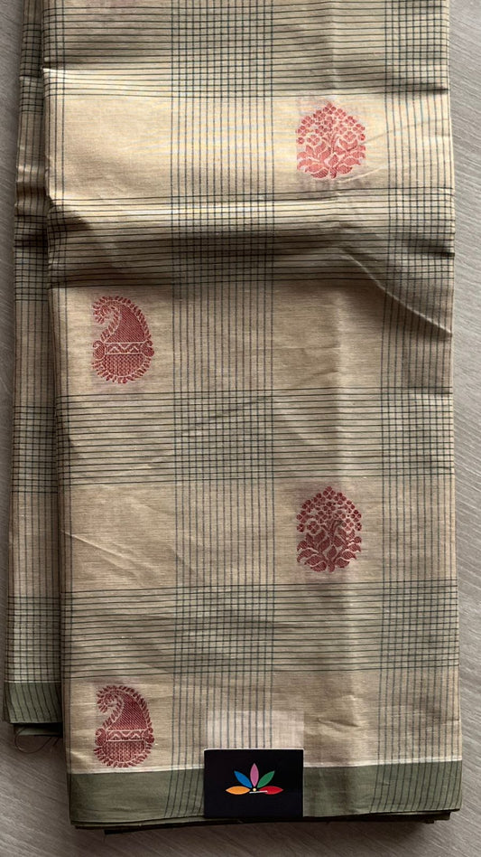Woven Cotton Saree -25747