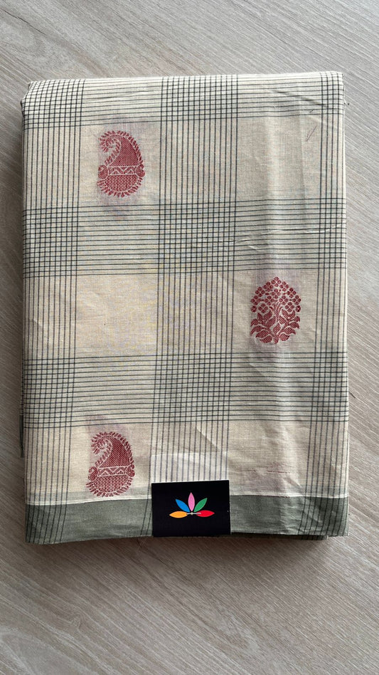 Woven Cotton Saree -25748