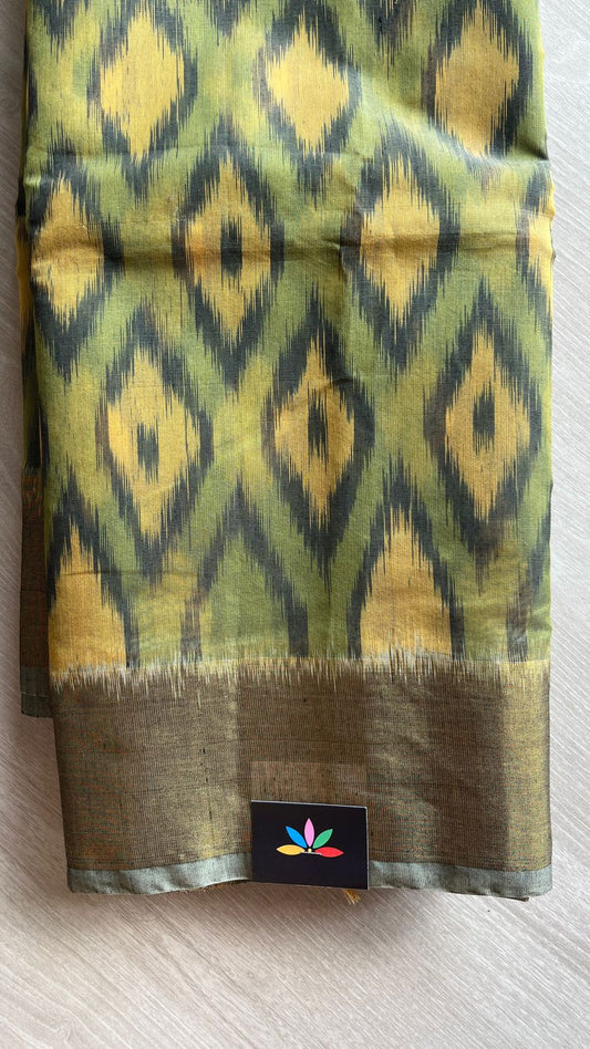 Varnikaa - All Over Ikkat Silk Cotton Saree -25804