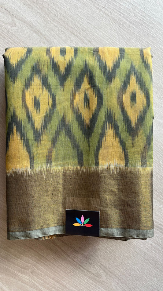 Varnikaa - All Over Ikkat Silk Cotton Saree -25804