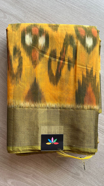 Varnikaa - All Over Ikkat Silk Cotton Saree -25805