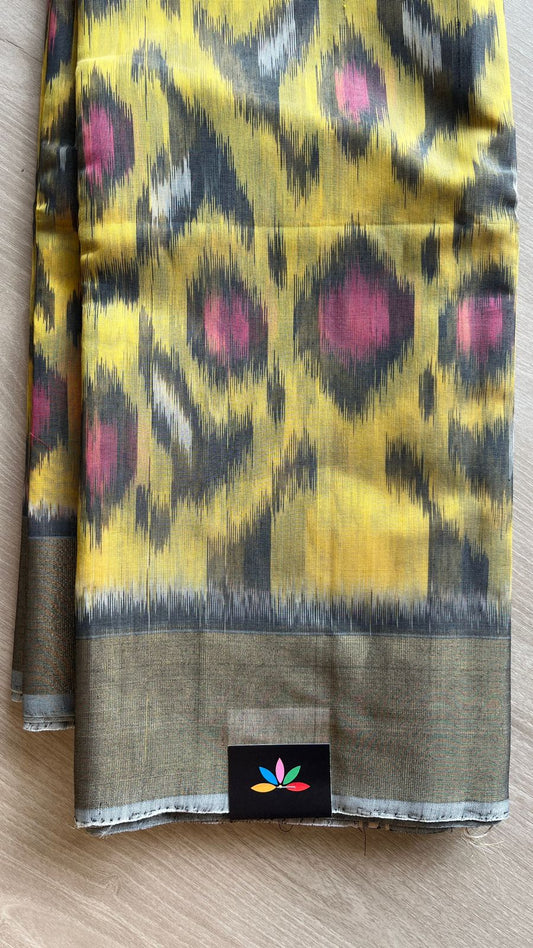 Varnikaa - All Over Ikkat Silk Cotton Saree -25807