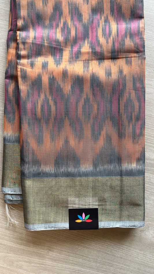 Varnikaa - All Over Ikkat Silk Cotton Saree -25808