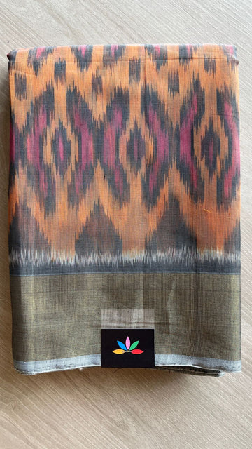 Varnikaa - All Over Ikkat Silk Cotton Saree -25808