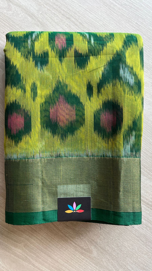 Varnikaa - All Over Ikkat Silk Cotton Saree -25809