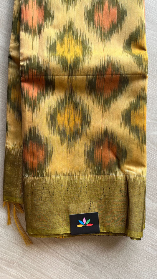 Varnikaa - All Over Ikkat Silk Cotton Saree -25810