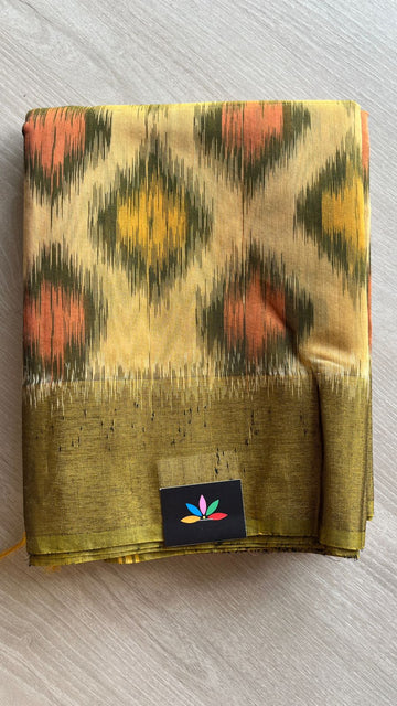 Varnikaa - All Over Ikkat Silk Cotton Saree -25810