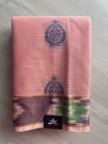 Ikkat Design Border Cotton Saree -27100