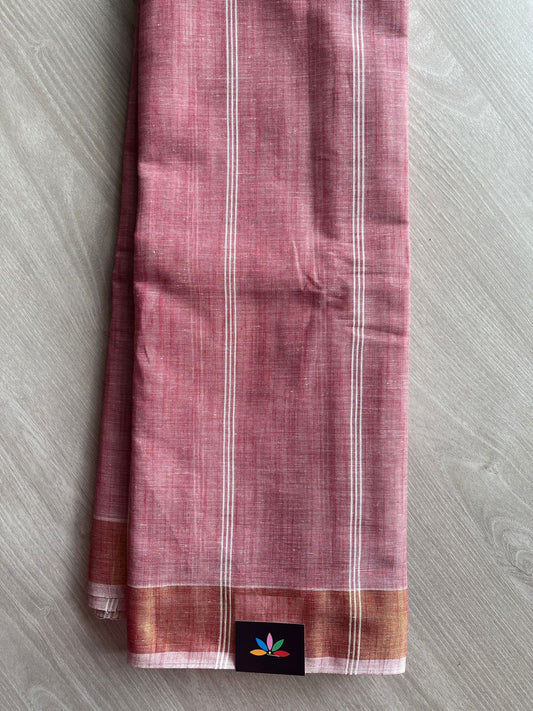 Striped Cotton Saree - 27106