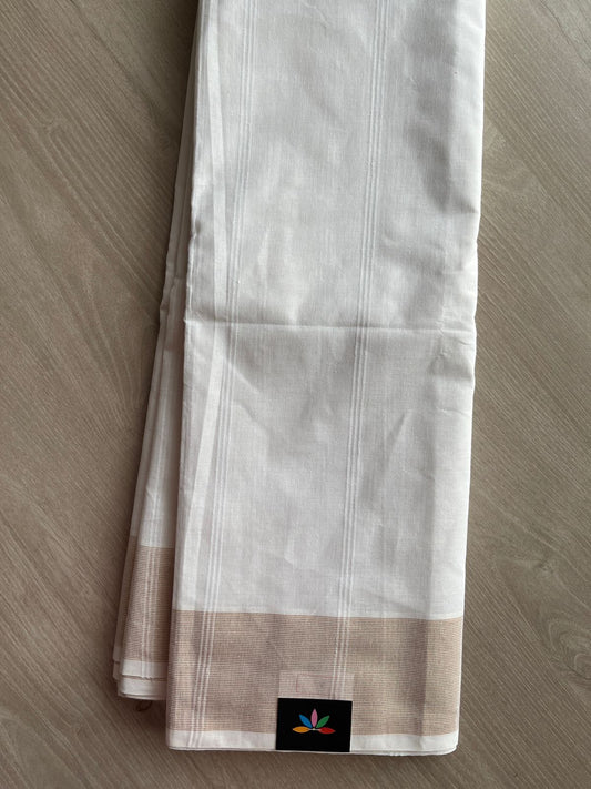 Striped Cotton Saree - 27109