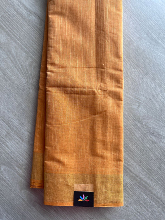 Self-Striped Cotton Saree - 27119
