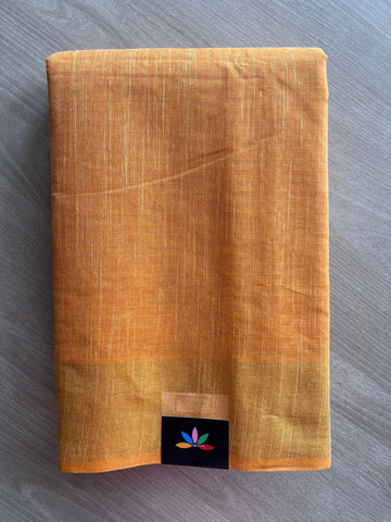 Self-Striped Cotton Saree - 27119