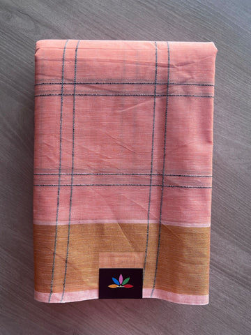 Striped Cotton Saree - 27123