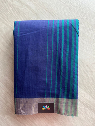 Striped Cotton Saree - 27129