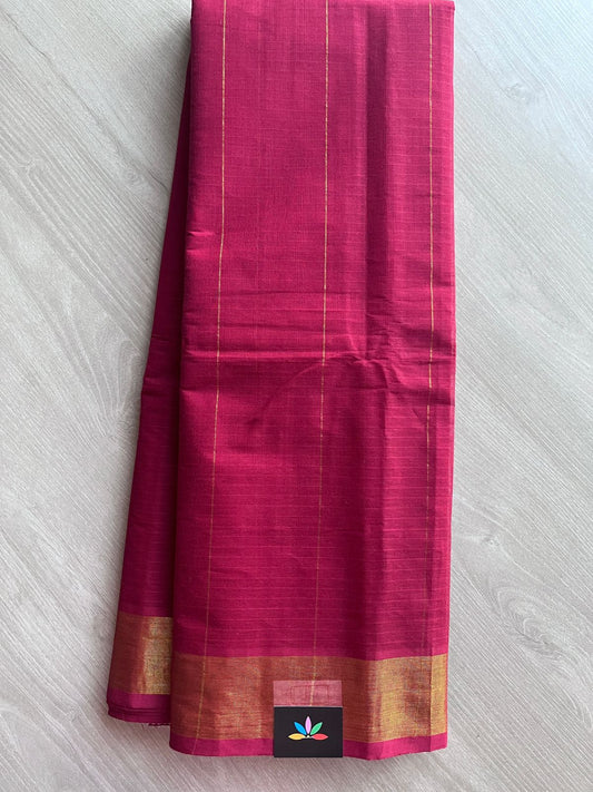 Simple Striped Pallu Cotton Saree -27130