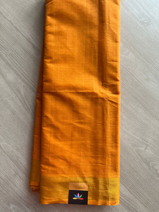 Simple Striped Pallu Cotton Saree -27131