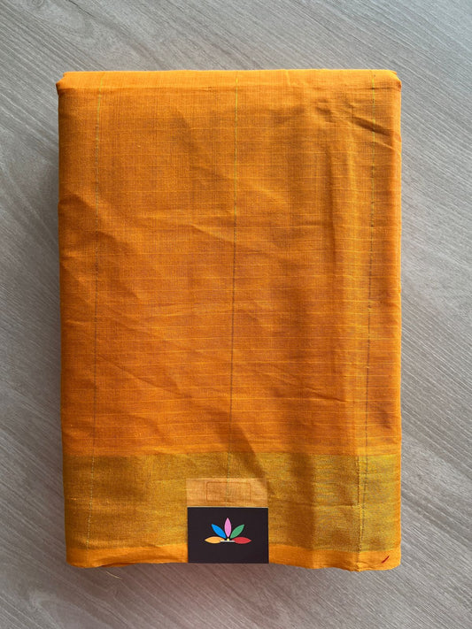 Simple Striped Pallu Cotton Saree -27131