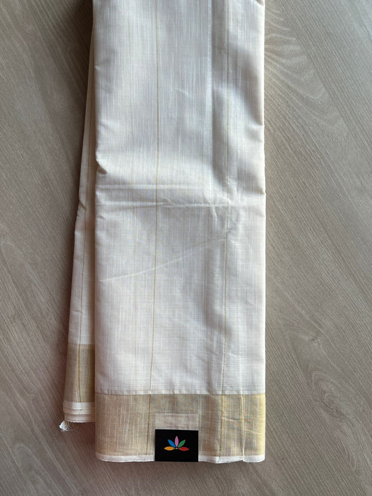 Simple Striped Pallu Cotton Saree -27132