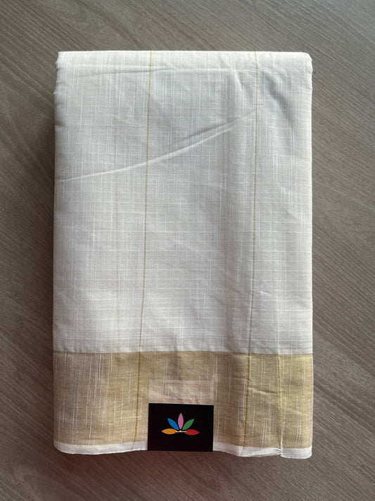 Simple Striped Pallu Cotton Saree -27132