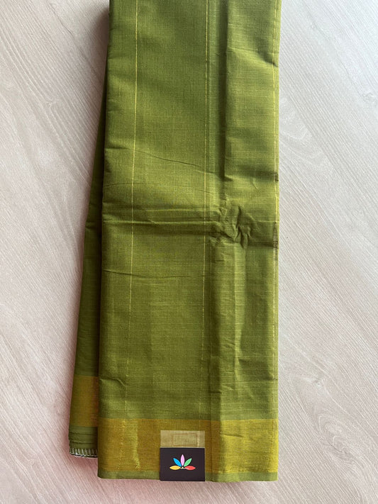 Simple Striped Pallu Cotton Saree -27133