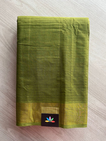 Simple Striped Pallu Cotton Saree -27133