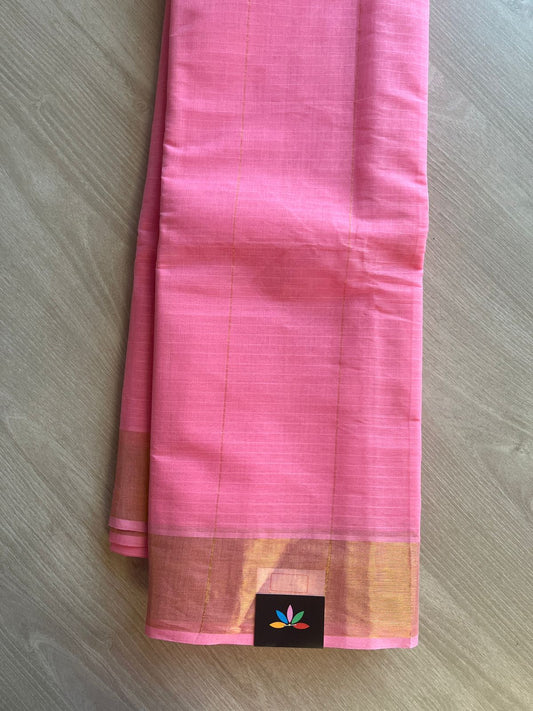 Simple Striped Pallu Cotton Saree -27136