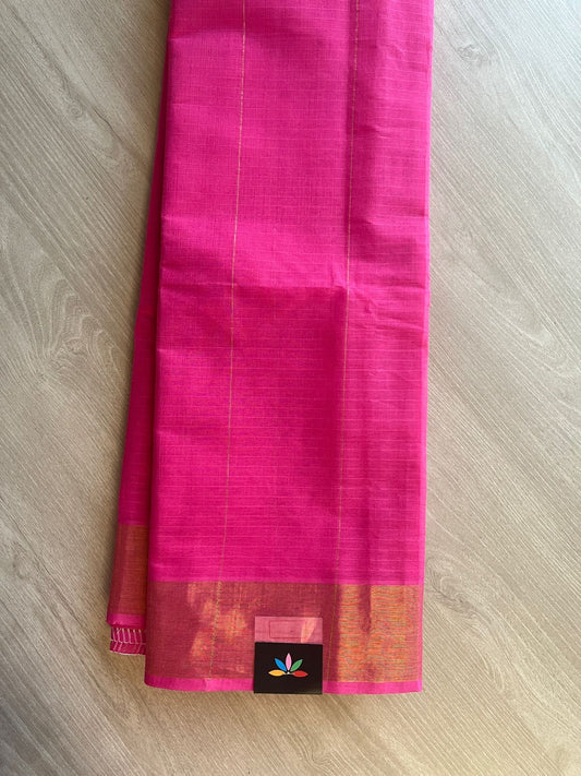 Simple Striped Pallu Cotton Saree -27138