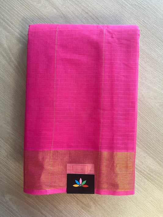 Simple Striped Pallu Cotton Saree -27138