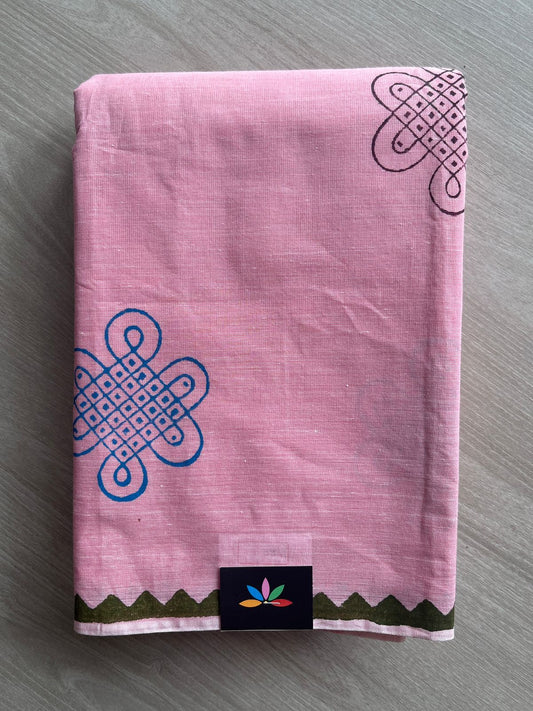 Simple Printed Cotton Saree -27145