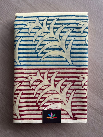 Simple Printed Cotton Saree -27146