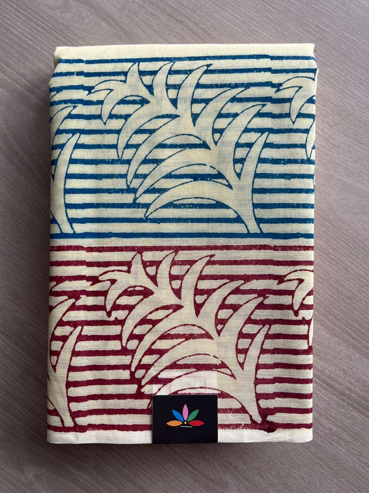 Simple Printed Cotton Saree -27146