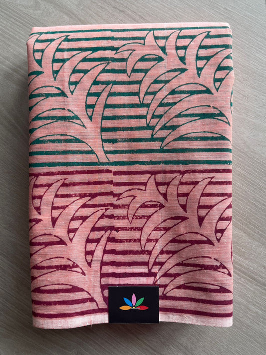 Simple Printed Cotton Saree -27149