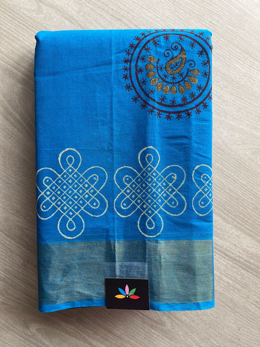 Printed Cotton Saree -27155