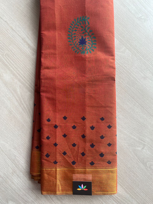 Printed Cotton Saree -27156