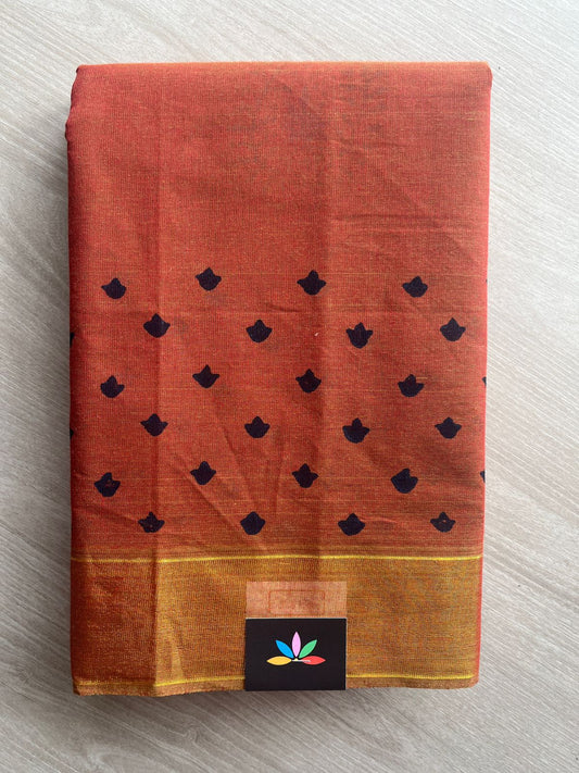 Printed Cotton Saree -27156
