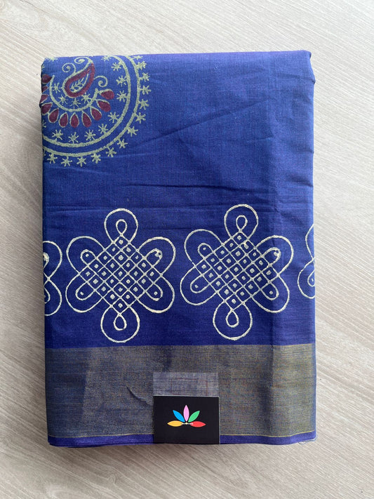 Printed Cotton Saree -27157