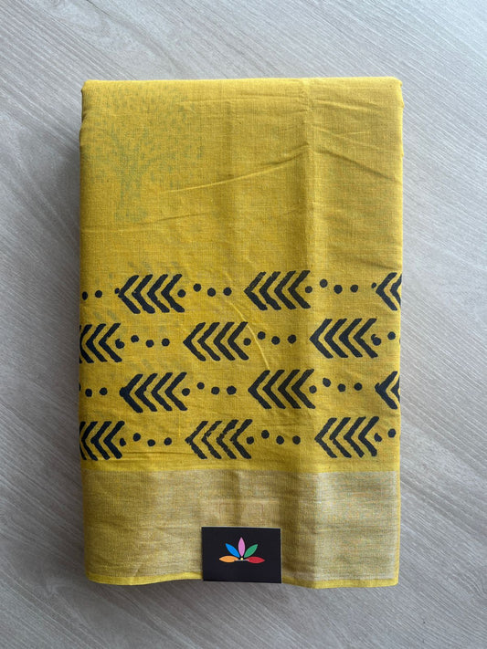 Printed Cotton Saree -27158