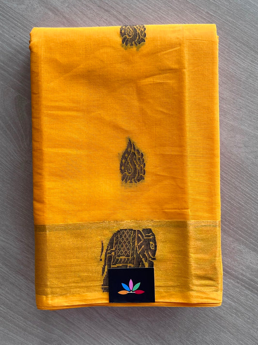 Woven Butta Cotton Saree - 33548
