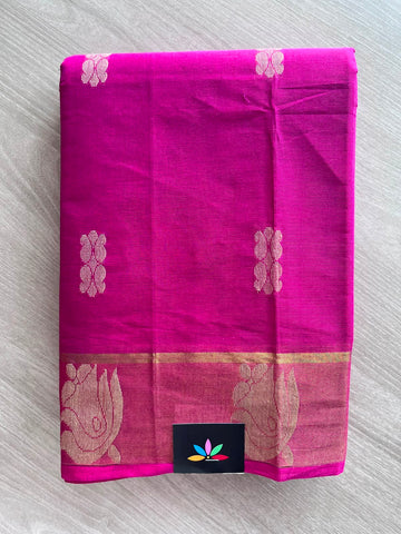 Woven Butta Cotton Saree - 33550