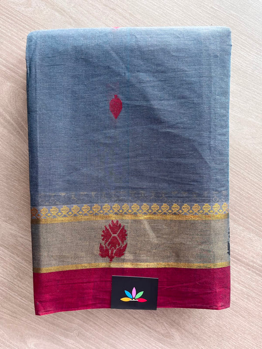 Woven Butta Cotton Saree - 33551