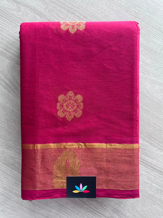 Woven Butta Cotton Saree - 33552