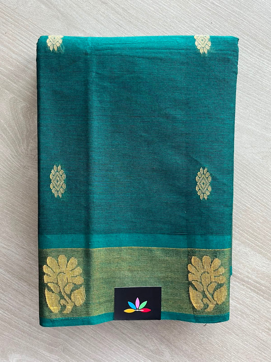 Woven Butta Cotton Saree - 33553