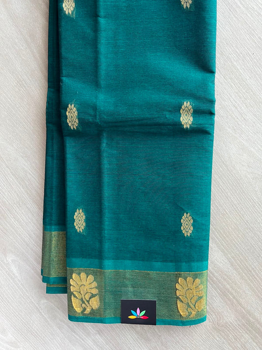 Woven Butta Cotton Saree - 33553