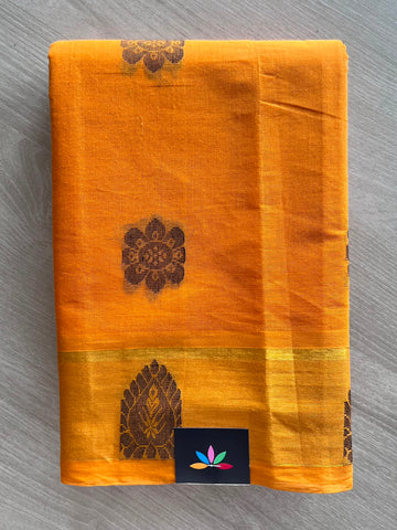 Woven Butta Cotton Saree - 33554