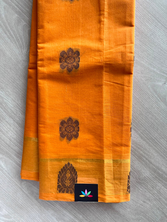 Woven Butta Cotton Saree - 33554