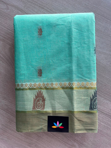Contrast Border Woven Cotton Saree - 33559
