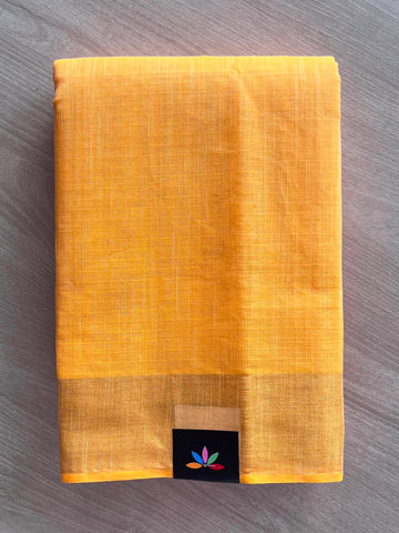 Self-Striped Cotton Saree - 33561