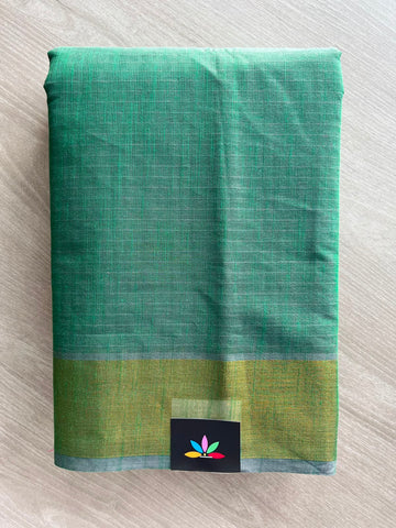 Self-Striped Cotton Saree - 33563